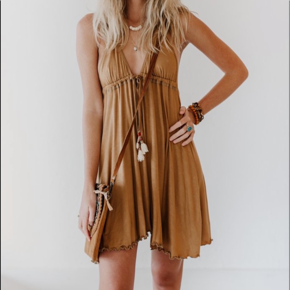 desert sunset mini dress